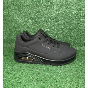 Skechers Uno Stand on Air Womens Size 8.5 73690 Black Running Shoes Gym Sneakers